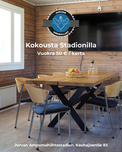 Kokousta Jurvan ampumahiihtostadionilla Kokousta Jurvan ampumahiihtostadionilla